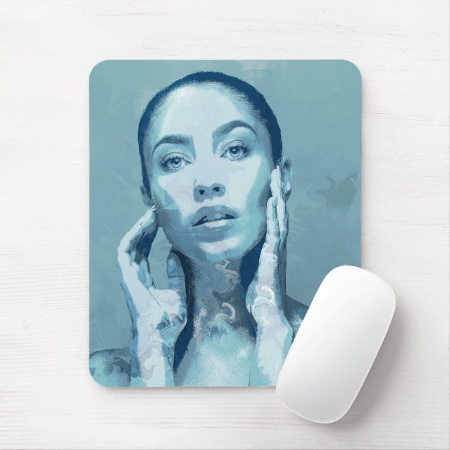 Mousepad "Woman in Blue" (Com mouse)