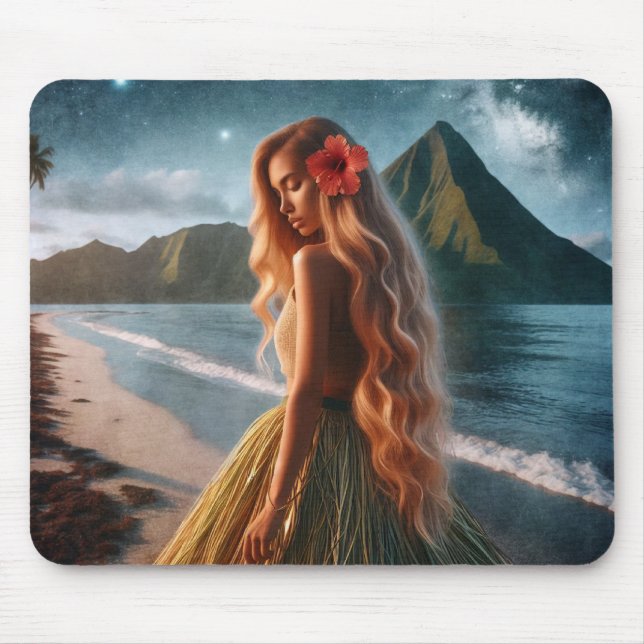 Mousepad Woman in Grass Skirt (Frente)