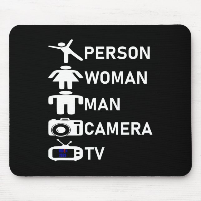 Mousepad Woman Man Camera Tv Go Vote 2020 (Frente)