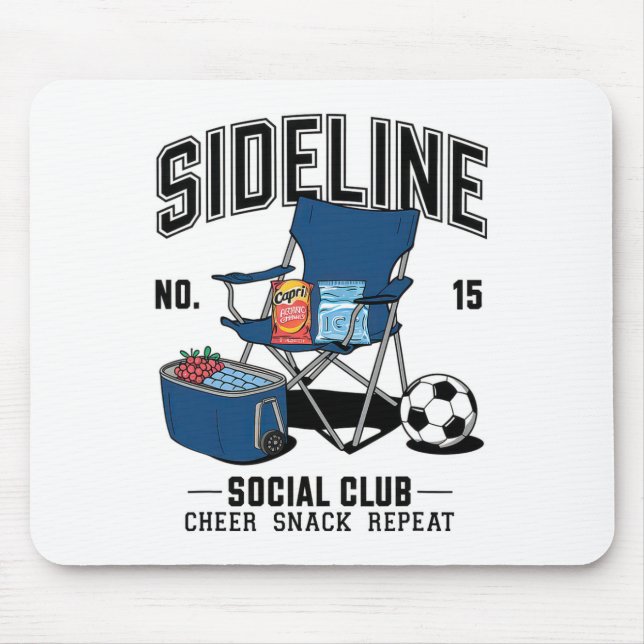 Mousepad Women Sideline Social Club Soccer Mom Game Day _6  (Frente)