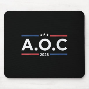 Mousepad Womens Aoc Alexandria Ocasio Cortez 2028 Para Pres