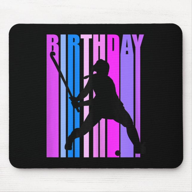 Mousepad Womens Birthday Field Hockey Player Sports Girls T (Frente)