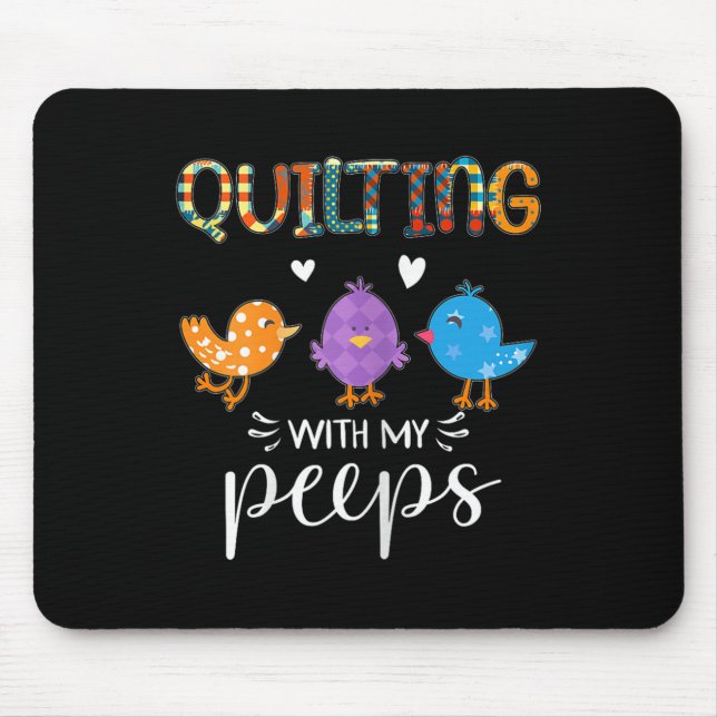Mousepad Womens Cute Quilting With My , Quilters  (Frente)