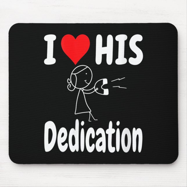 Mousepad Women's Funny Valentine's Day Couple Matching I Lo (Frente)