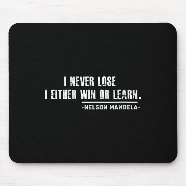 Mousepad Womens Nelson Mandela's Motivational Quote V-neck  (Frente)