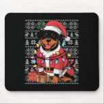 Mousepad Womens Xmas Sweater Style Papais noeis Feias Rottw<br><div class="desc">Mulher Xmas Sujeira Estilo Feio Papais noeis Rottweiler Cachorro Natal</div>