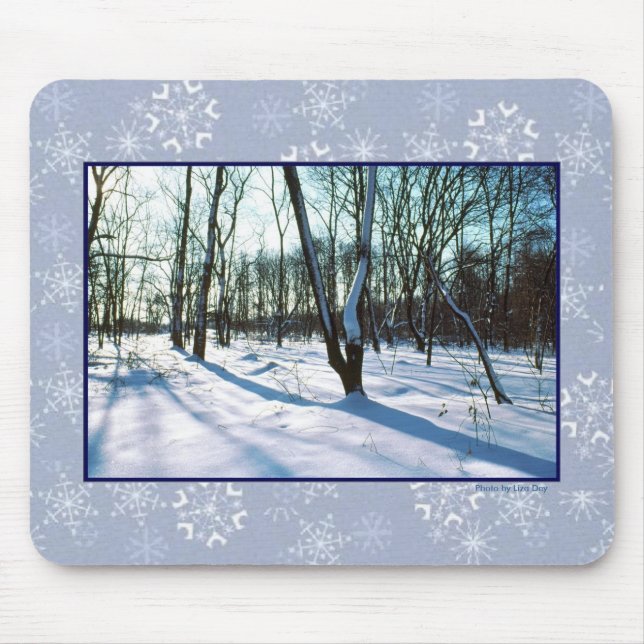 Mousepad "Wonderland de inverno" (Frente)