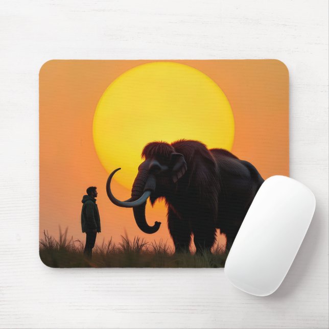 Mousepad Wooly Mammoth e Man (Com mouse)