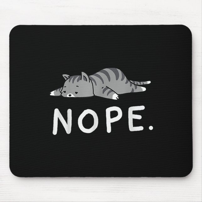 Mousepad Woot Nope Cat (Frente)