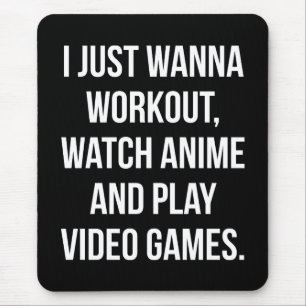 Mousepad Workout, Assista Anime, Toque Videos games - Engra
