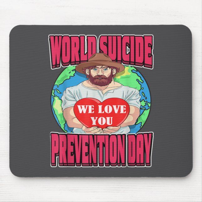 Mousepad World Suicide Prevention Day Motivational Dad Sept (Frente)
