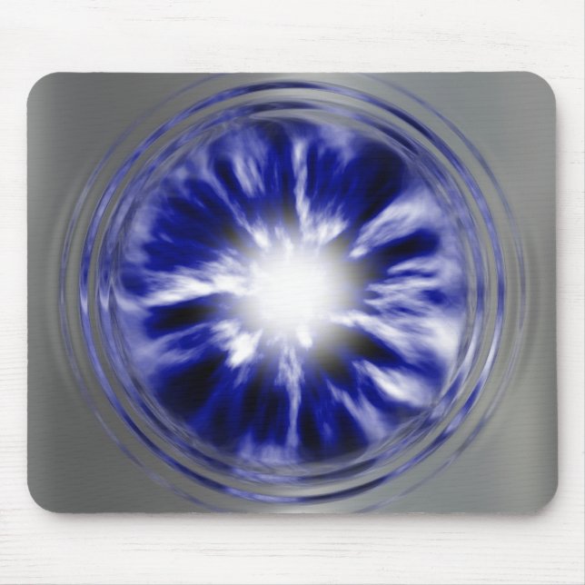 Mousepad wormhole de prata escovado 2 (Frente)