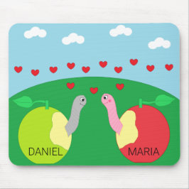 Mousepad Worms in Love: