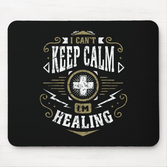 Mousepad Wow Healer I Can't Keep Calm I'm Gaming  (Frente)