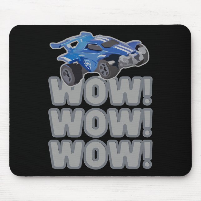 Mousepad Wow! Wow! Wow! Rocket Soccer Game  (Frente)