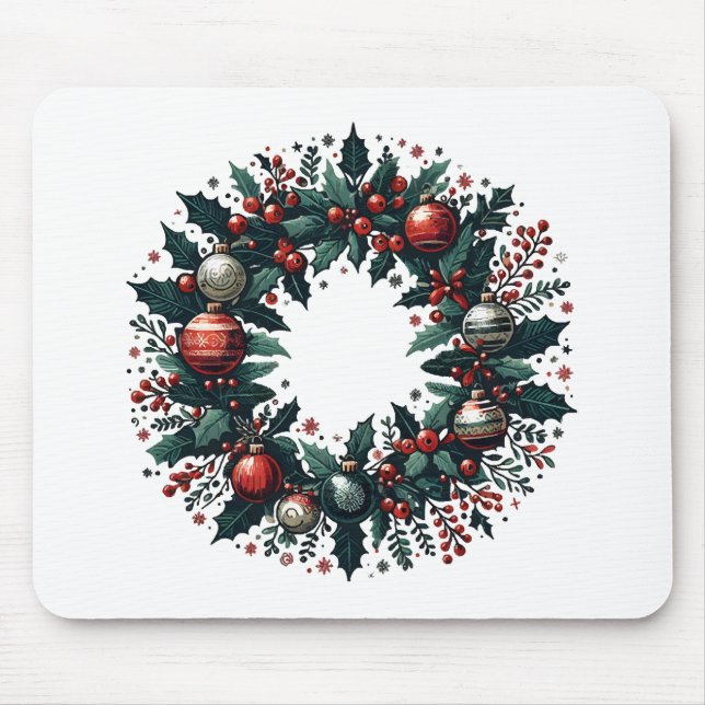Mousepad Wreath Natal (Frente)