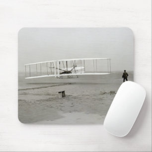 Mousepad Wright Brothers Flyer First Plane Flight Aviation