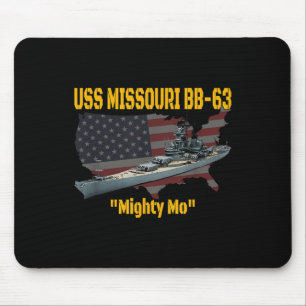 Mousepad Ww2 Navio & Guerra Coreana Usa Batalha Missour