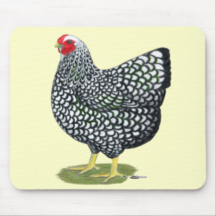 Mousepad Wyandotte: Hen Lado-Prateado