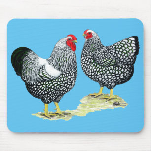 Mousepad Wyandottes Prata-atou pares