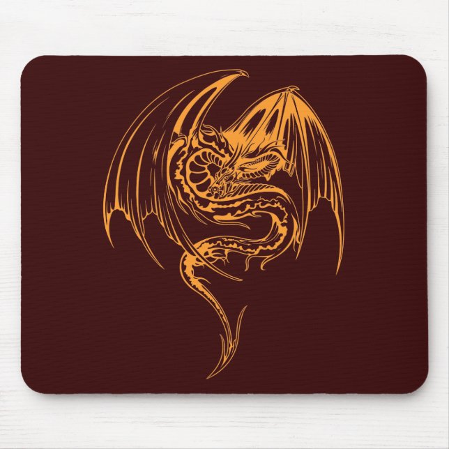Mousepad Wyvern Dragon São Criaturas Míticas Fantásticas (Frente)