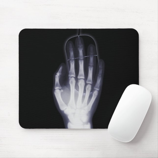 Mousepad X-Ray Skeleton Hand Xray (Com mouse)