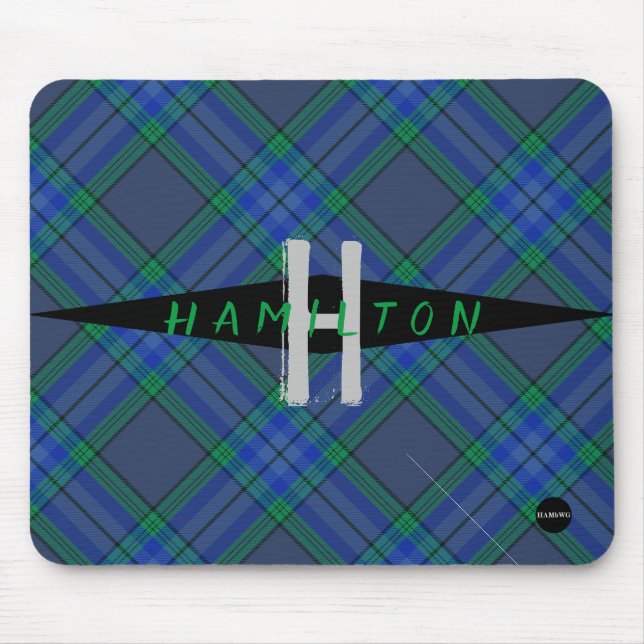 Mousepad Xadrez azul e verde - HAMbyWG (Frente)