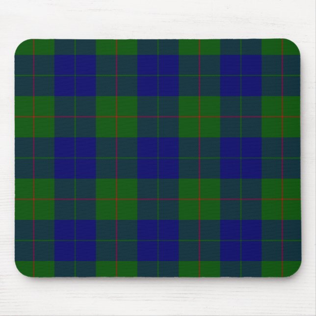 Mousepad Xadrez azul-tartã-barclay (Frente)
