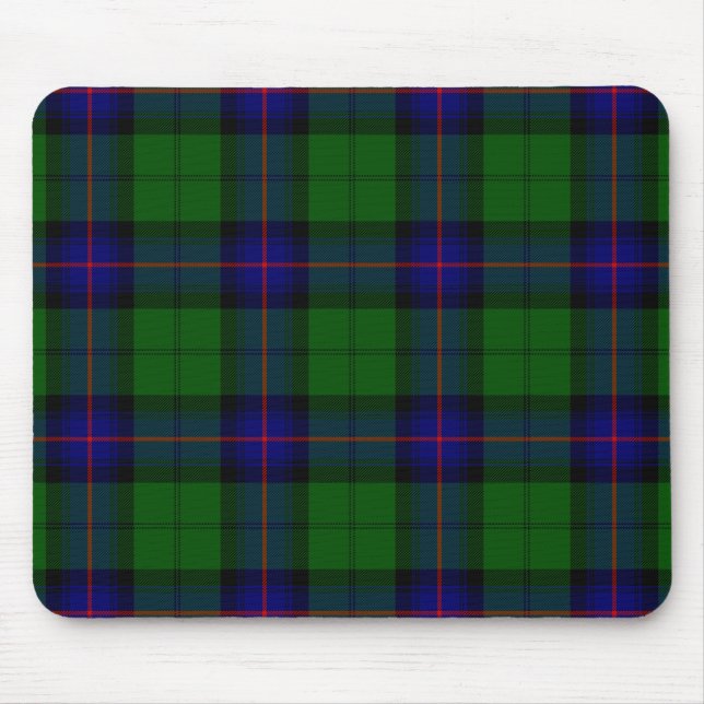 Mousepad Xadrez azul-tartan-clã-forte (Frente)