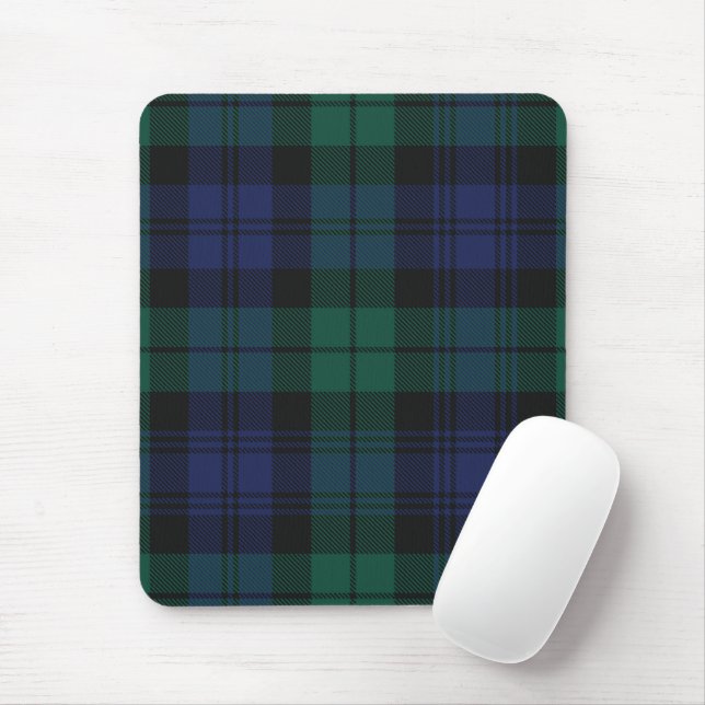 Mousepad Xadrez Clássico Elegante Verde Rústico Tartã (Com mouse)