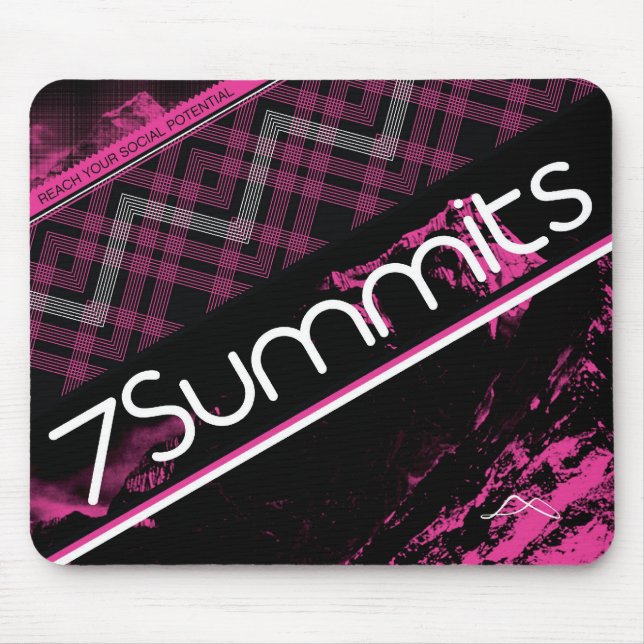 Mousepad xadrez da magenta 7Summits (Frente)
