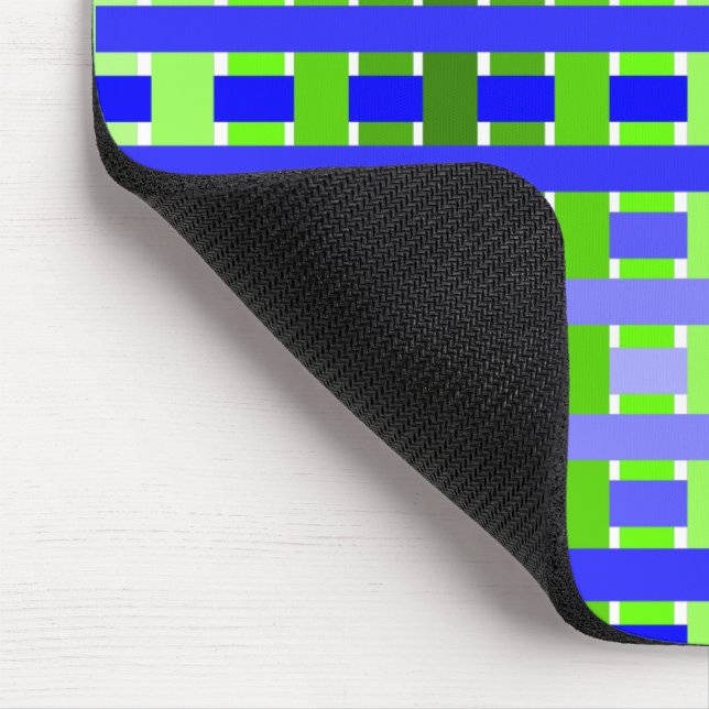 Mousepad Xadrez de gradiente azul (Canto)