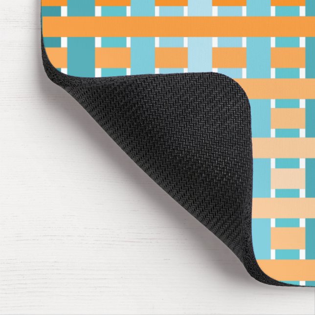 Mousepad Xadrez de gradiente laranja (Canto)