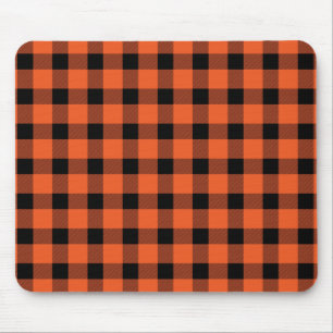 Mousepad Xadrez de Lumberjack do País de Buffalo Laranja