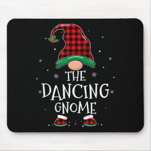 Mousepad Xadrez de Natal da Família Gnomo Xmas Dançante