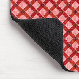 Mousepad Xadrez de tartã rosa com alivio bruto claro
