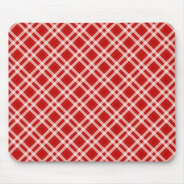 Mousepad Xadrez em vermelho (Frente)