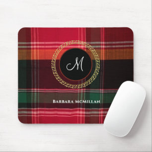 Mousepad Xadrez Madras Moderno Elegante Personalizado