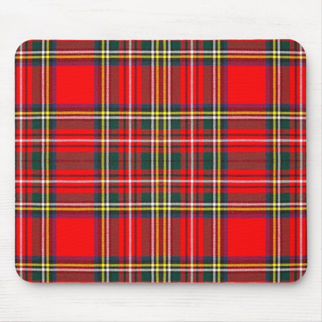 Mousepad Xadrez Real Stewart Clan Tartan (Frente)