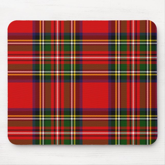 Mousepad Xadrez Real Stewart Clan Tartan (Frente)