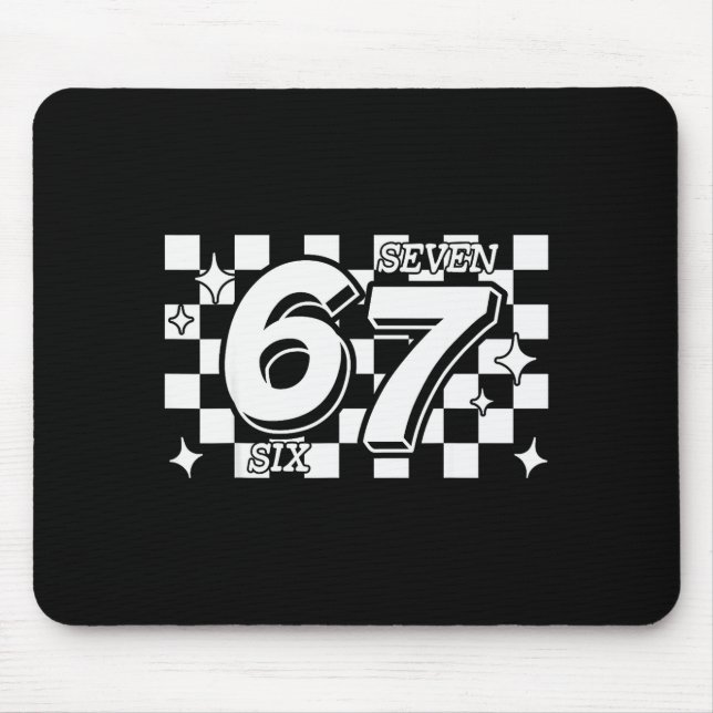 Mousepad Xadrez Seis Sete 6 7 Meme Gíria Geração Alpha (Frente)