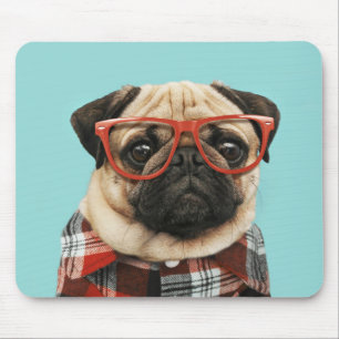 Mousepad Xadrez Shirt Pug