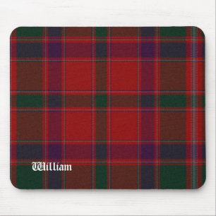 Mousepad Xadrez Stewart Tartan Vermelho e Verde Personaliza