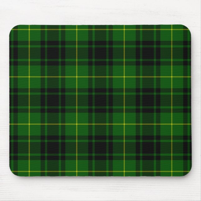 Mousepad Xadrez verde MacArthur tartan (Frente)