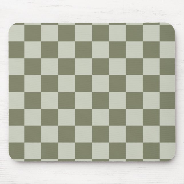 Mousepad Xadrez Verde Salvia (Frente)