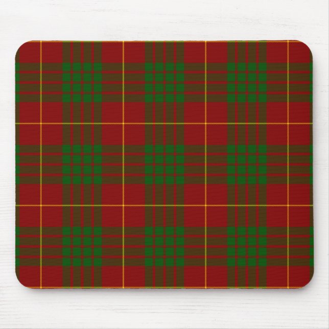 Mousepad Xadrez verde-tartan (Frente)