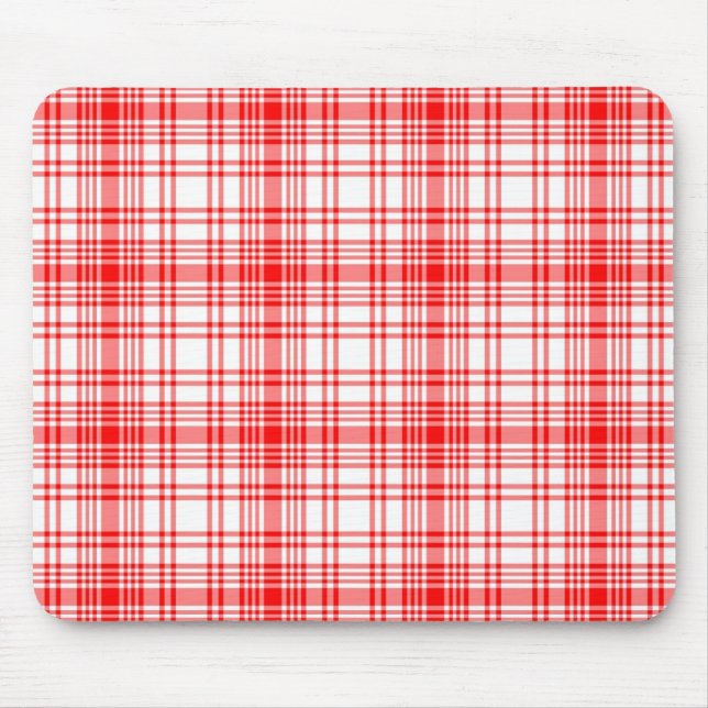 Mousepad Xadrez vermelha (Frente)