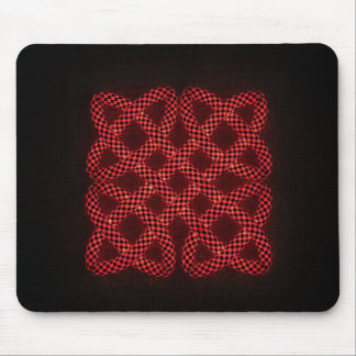 Mousepad Xadrez Vermelho e Preto Nó Celta