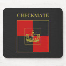 xeque-mate citação xadrez coroa vermelho dourado p