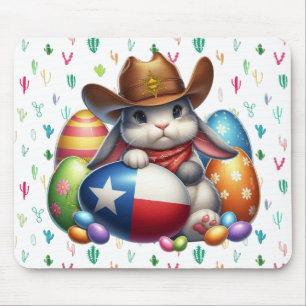Mousepad Xerife de coelho da Páscoa no Texas/sudoeste